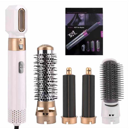 5-in-1 Hair Dryer Curling Iron Straightener with Negative Ion