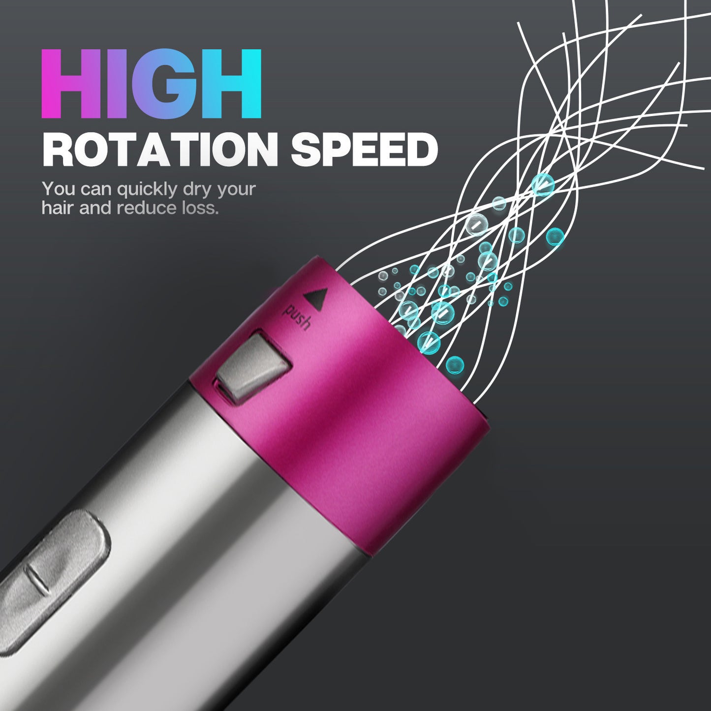 5-in-1 Hair Dryer Curling Iron Straightener with Negative Ion